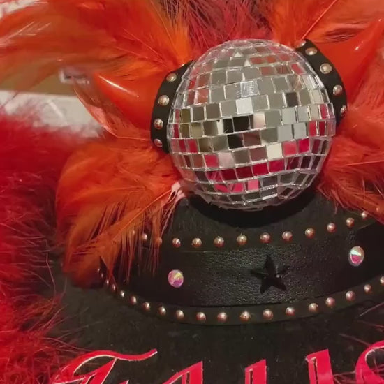 Fallen Angel/ Devil Cowboy Cowgirl Hat - Halloween Costume, Party, Hat