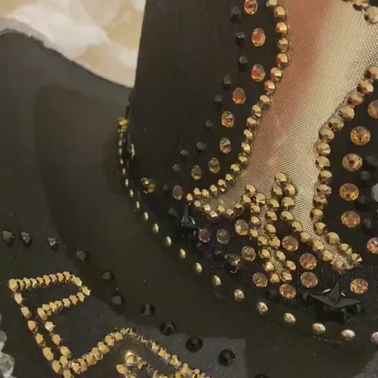 Black Custom Cowboy Cowgirl Hat - Let’s go Girls!