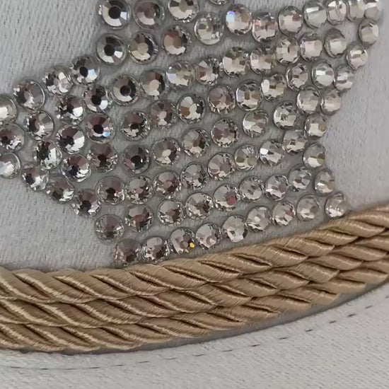 White Custom Cowboy Cowgirl Hat- Rhinestones, Party, Festival Hat