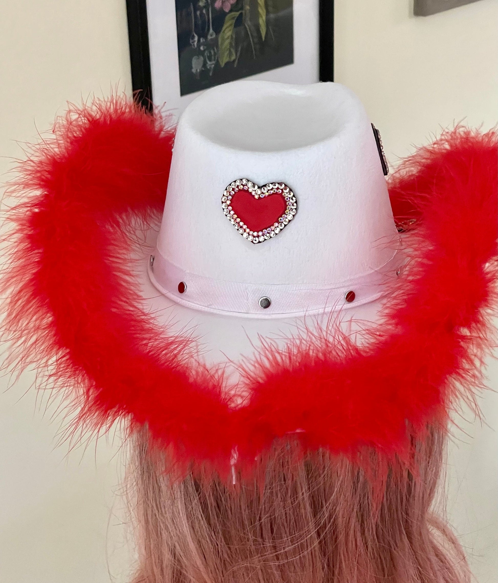 White Custom Cowboy Hat/ Cowgirl Hat
