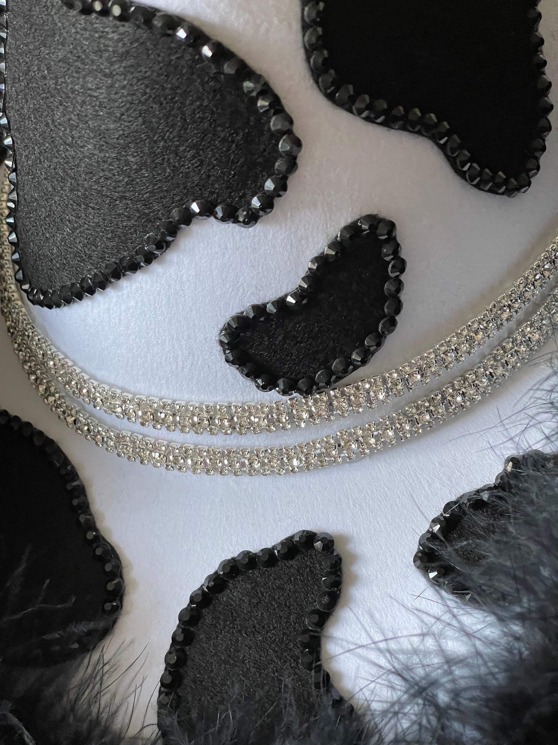Black Custom Cowprint Cowboy Cowgirl Hat- Rhinestones, Party, Festival Hat