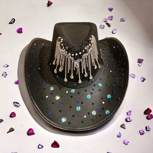 Black Custom Cowboy Cowgirl Hat - ‘Midnight Cowboy’ Let’s go Girls!