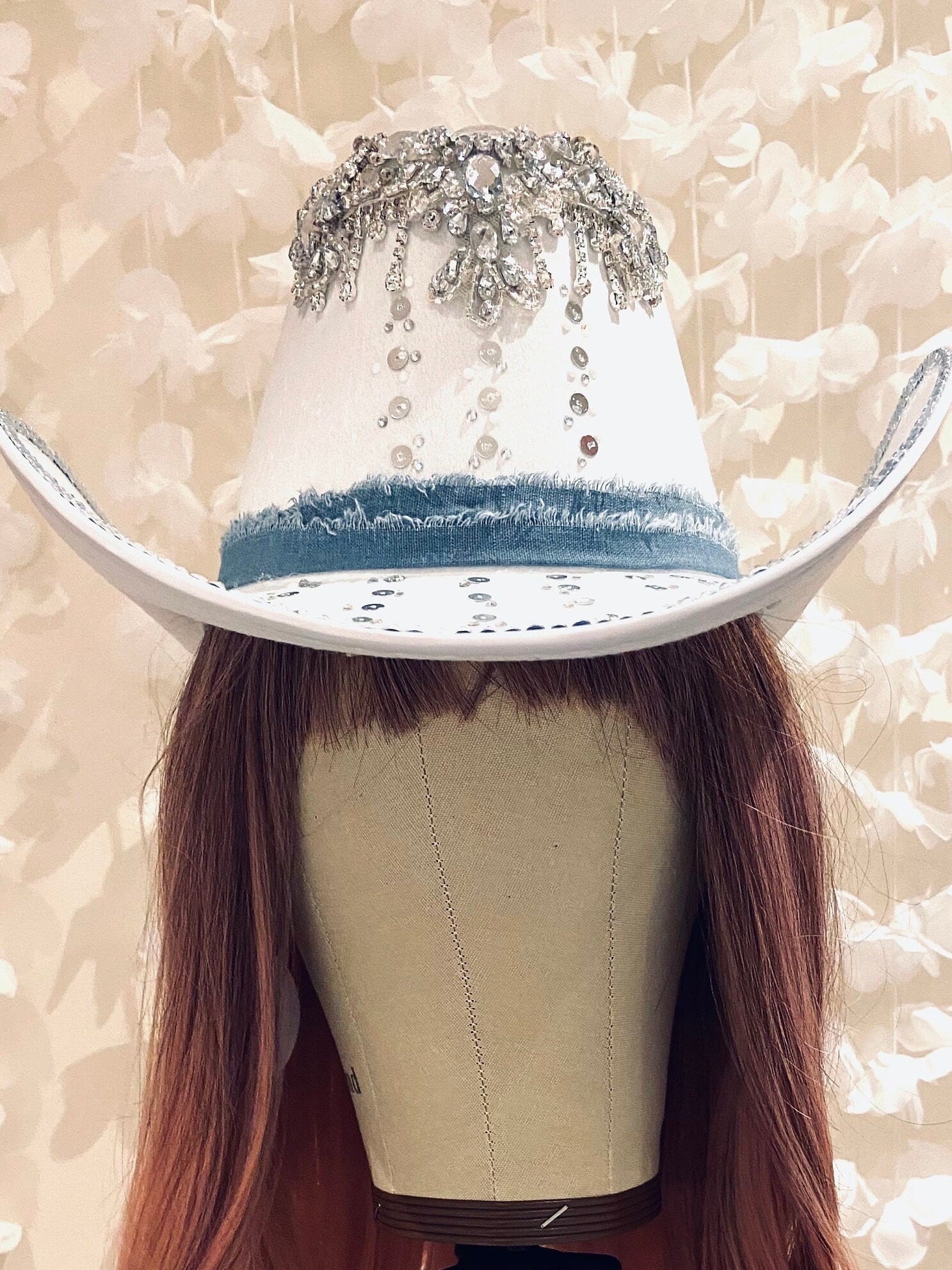 Custom Cowboy Cowgirl Hat Rhinestones Festival Outfit