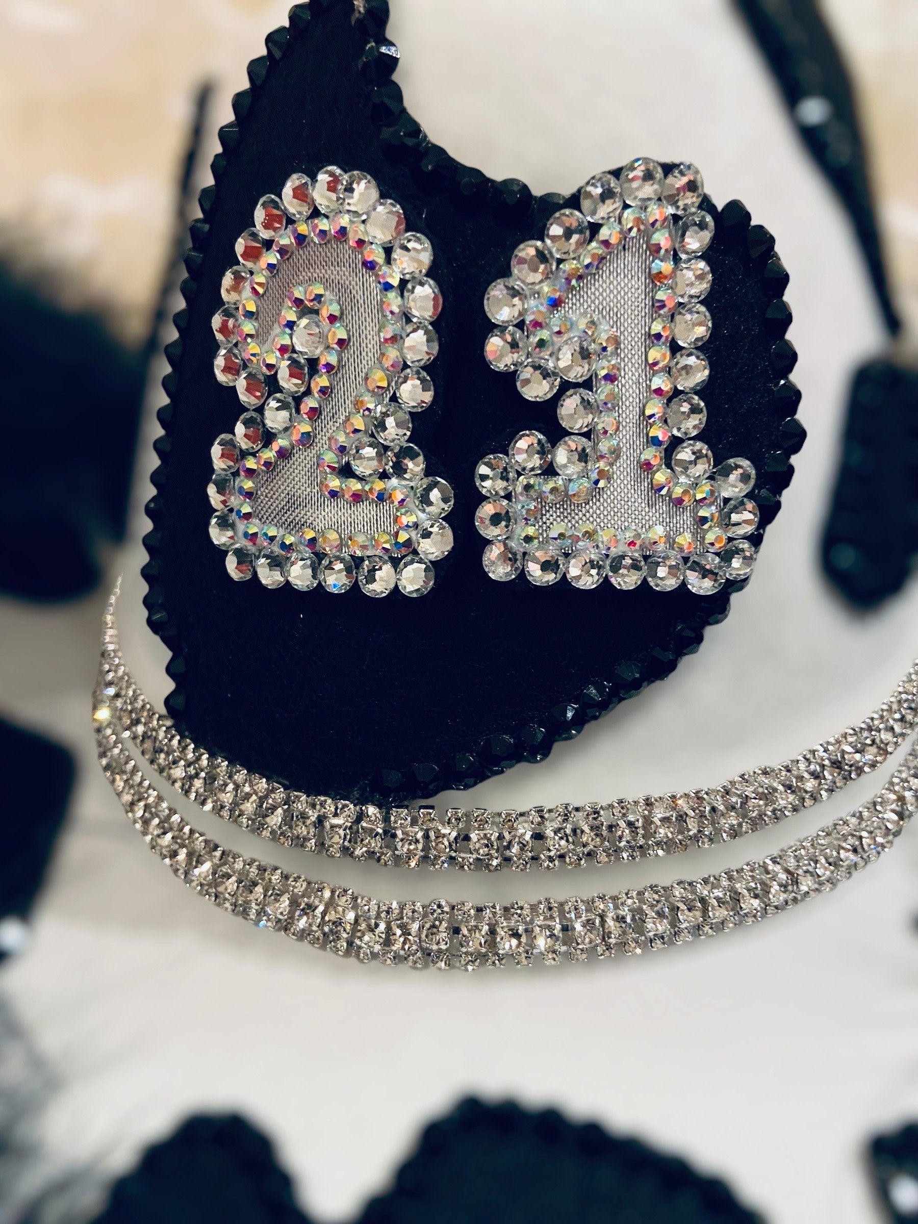 Black Deluxe Cowprint Birthday Cowboy Cowgirl Hat